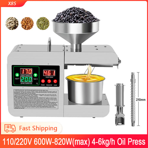 Intelligent Oil Press automatic Oil Extraction Machine with Dual Temperature Control